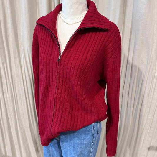 Vintage Knitwear - Red Cardigan