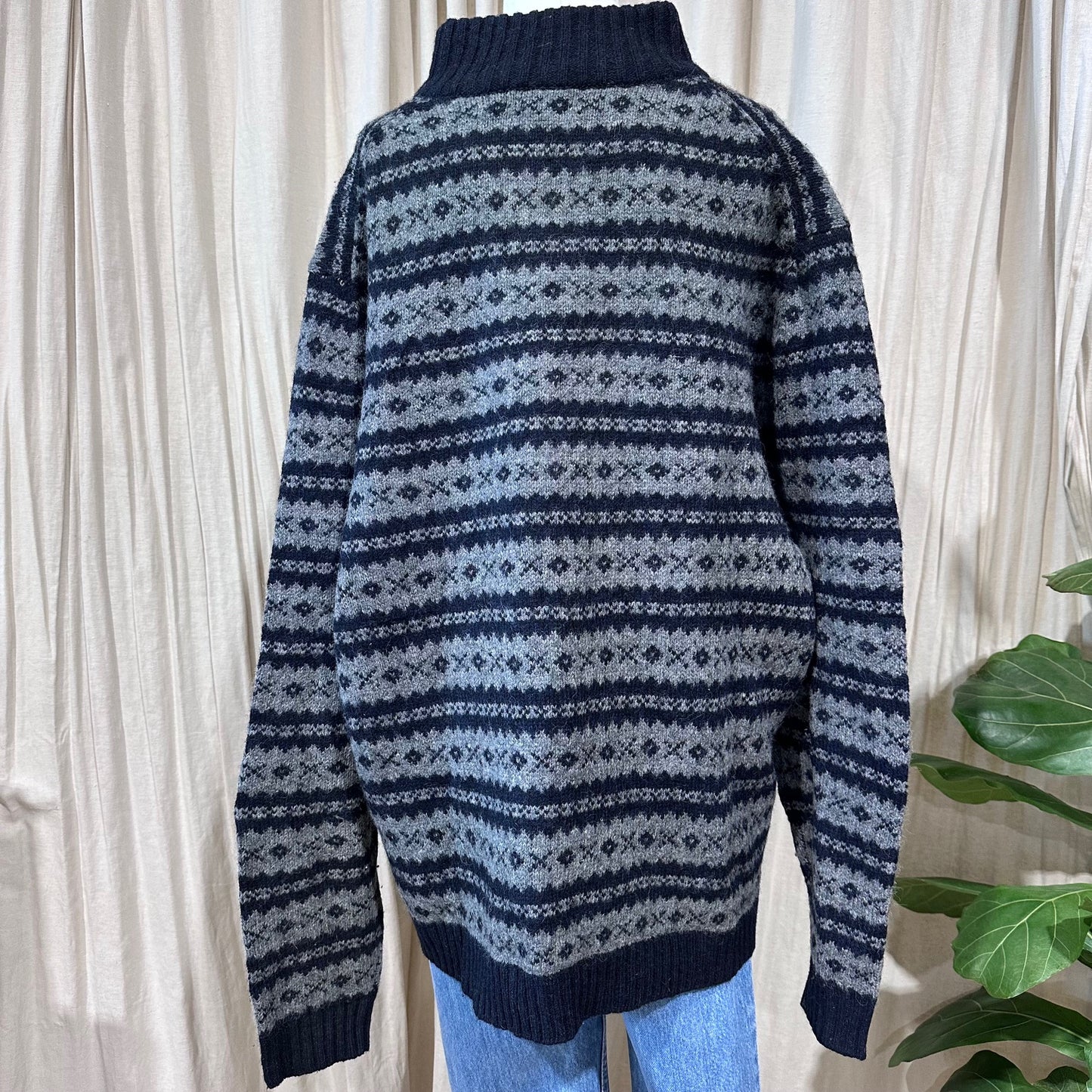 Vintage Knitwear - Black/grey Eddie Bauer