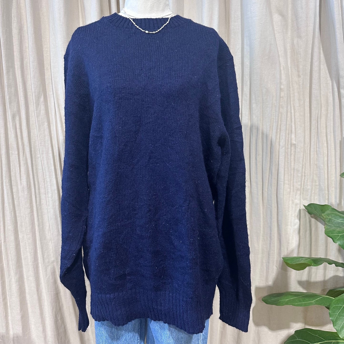 Vintage Knitwear - Navy Robert Bruce Knit