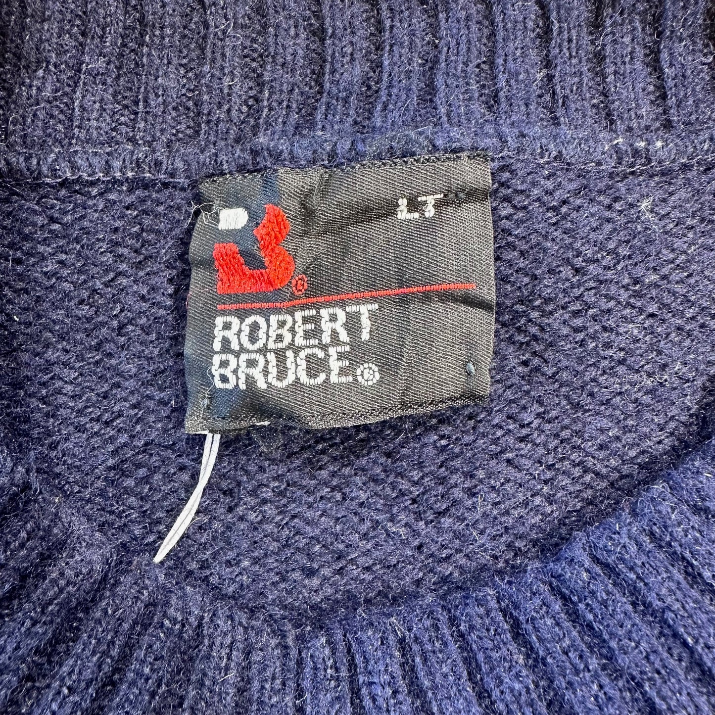 Vintage Knitwear - Navy Robert Bruce Knit