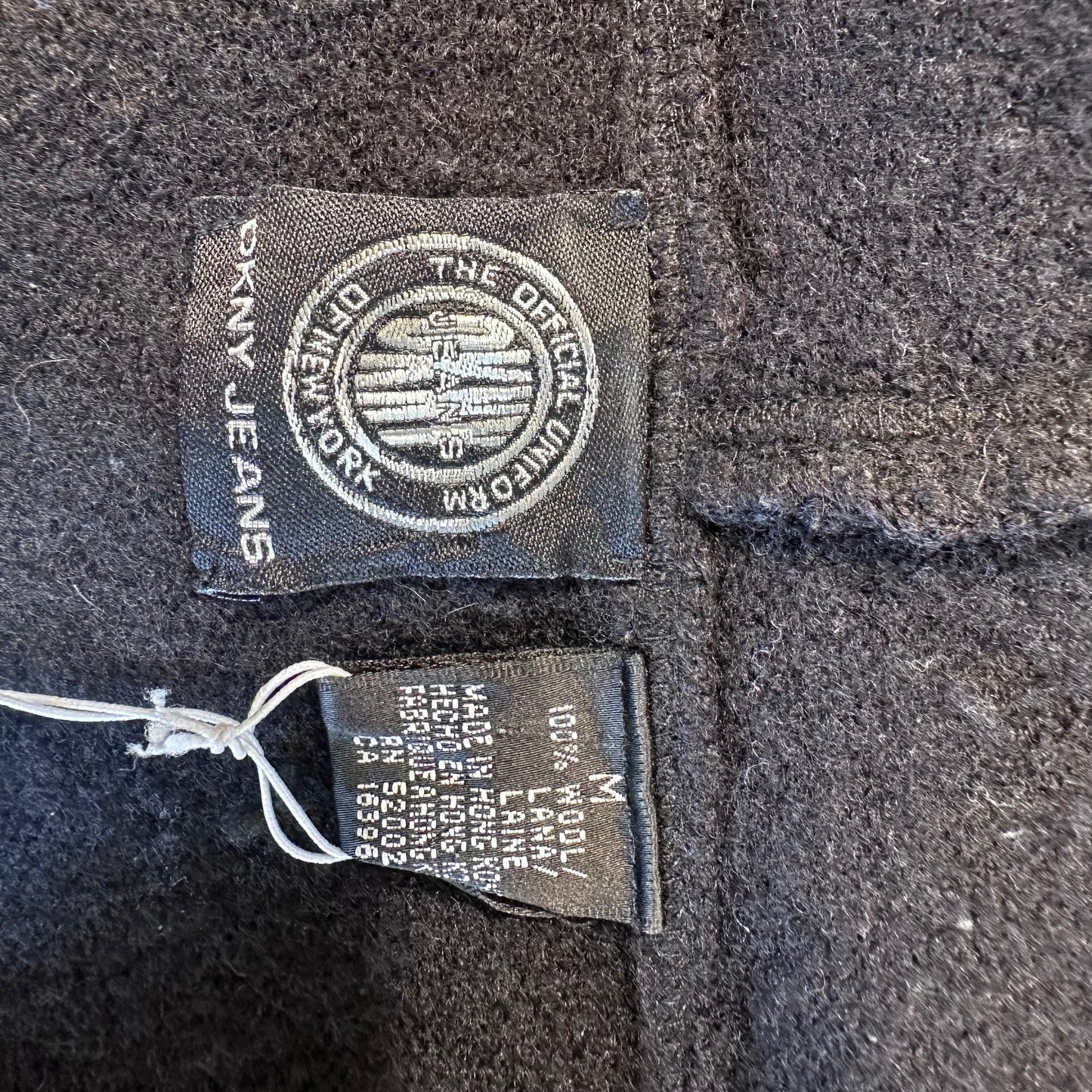 Vintage Knitwear - Black DKNY Zip Up Hoodie