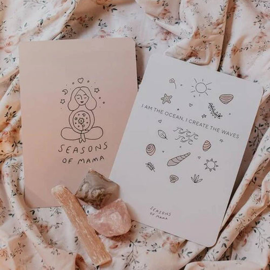 Seasons of Mama A5 Birth Space Affirmation Cards