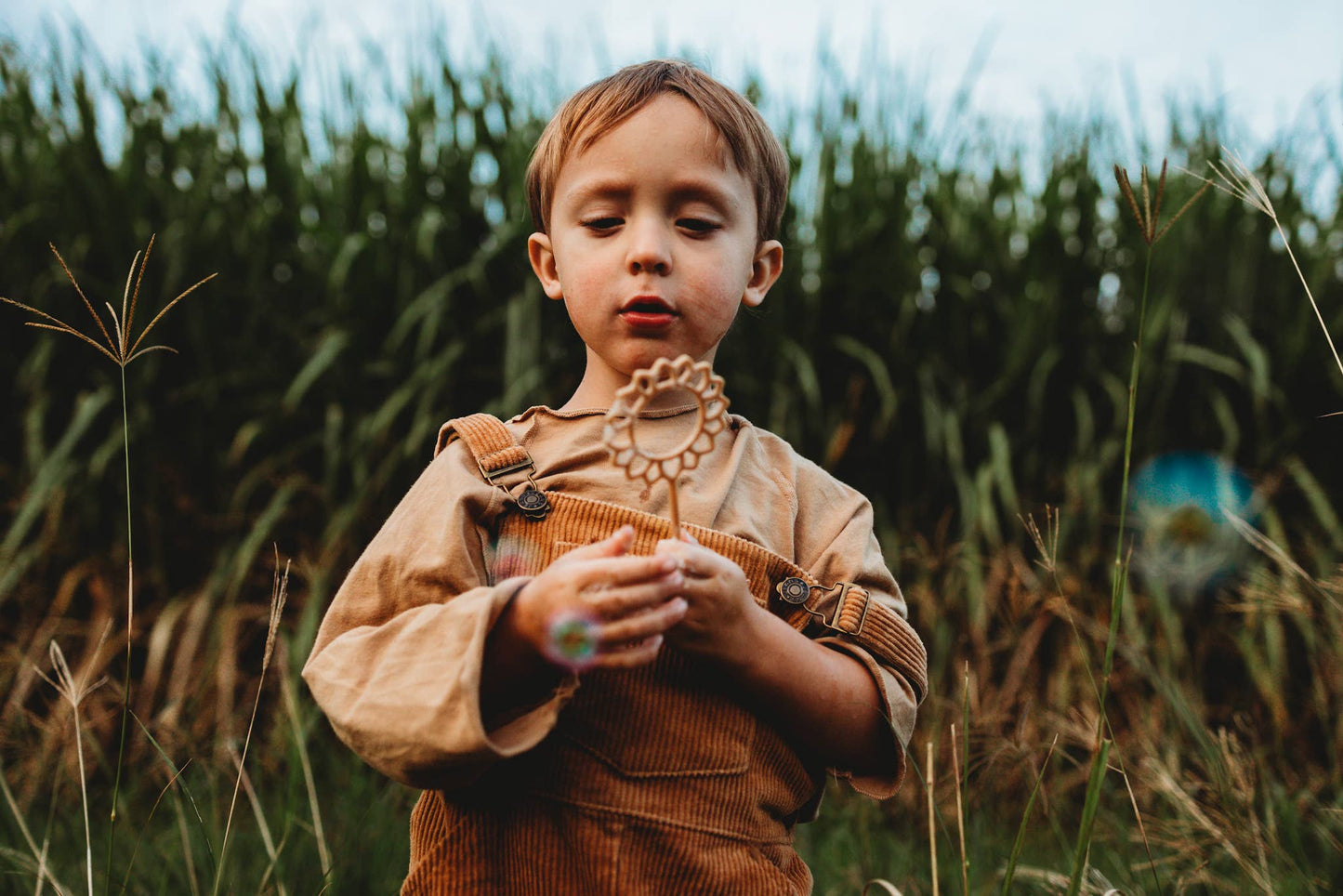 Sunflower Bubble Wand - Eco Sensory Tool