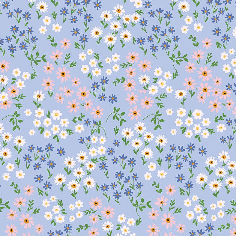 Blue Floral Kids Keep Cup 8oz