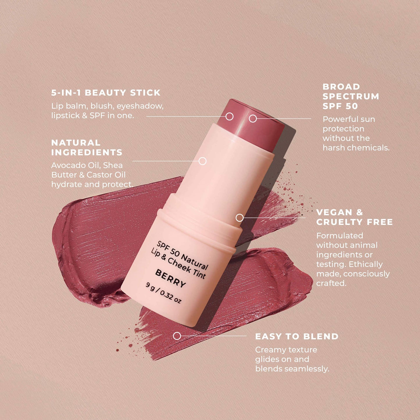 SPF 50 Natural Lip & Cheek Tint