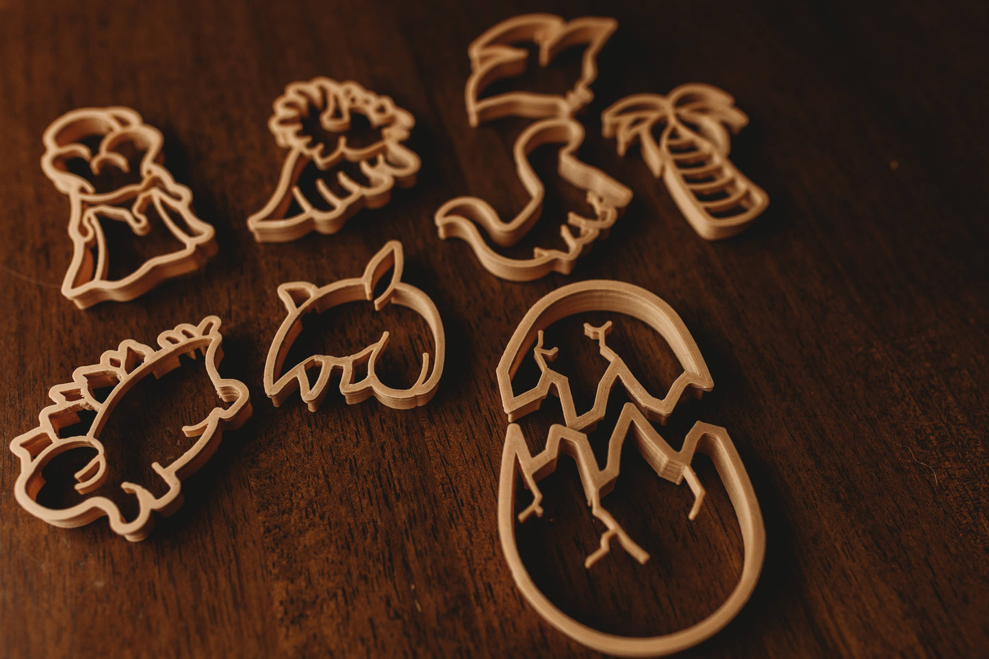 Baby Dino Cutter Set – Australian Animal Playdough Cutter Set – Eco Playdough Tools