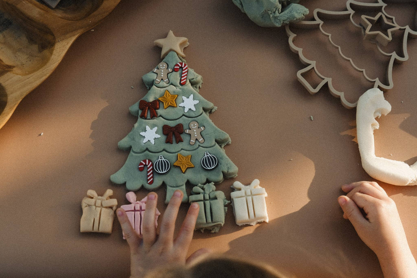 Christmas Tree Playdough Decorating Kit