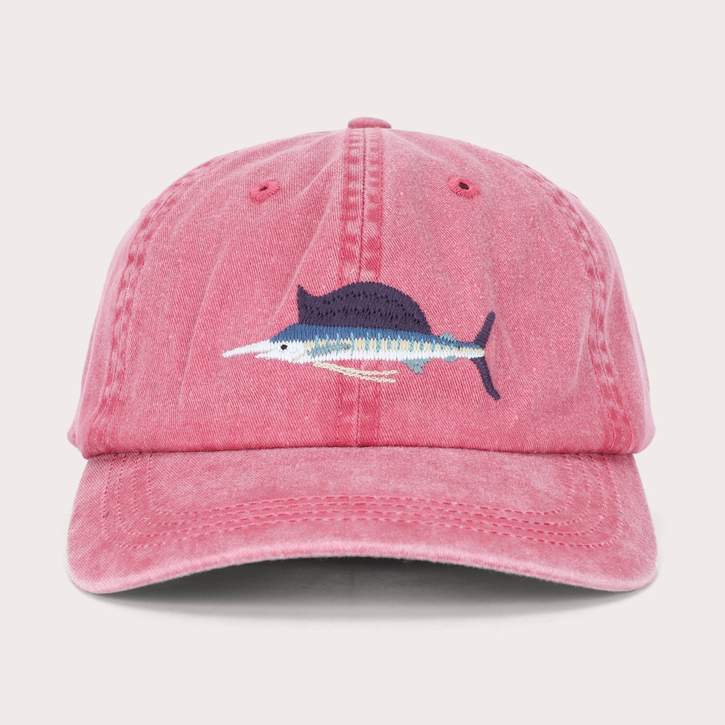 Sailfish Fish Lid | Cotton Dad Cap in Pink