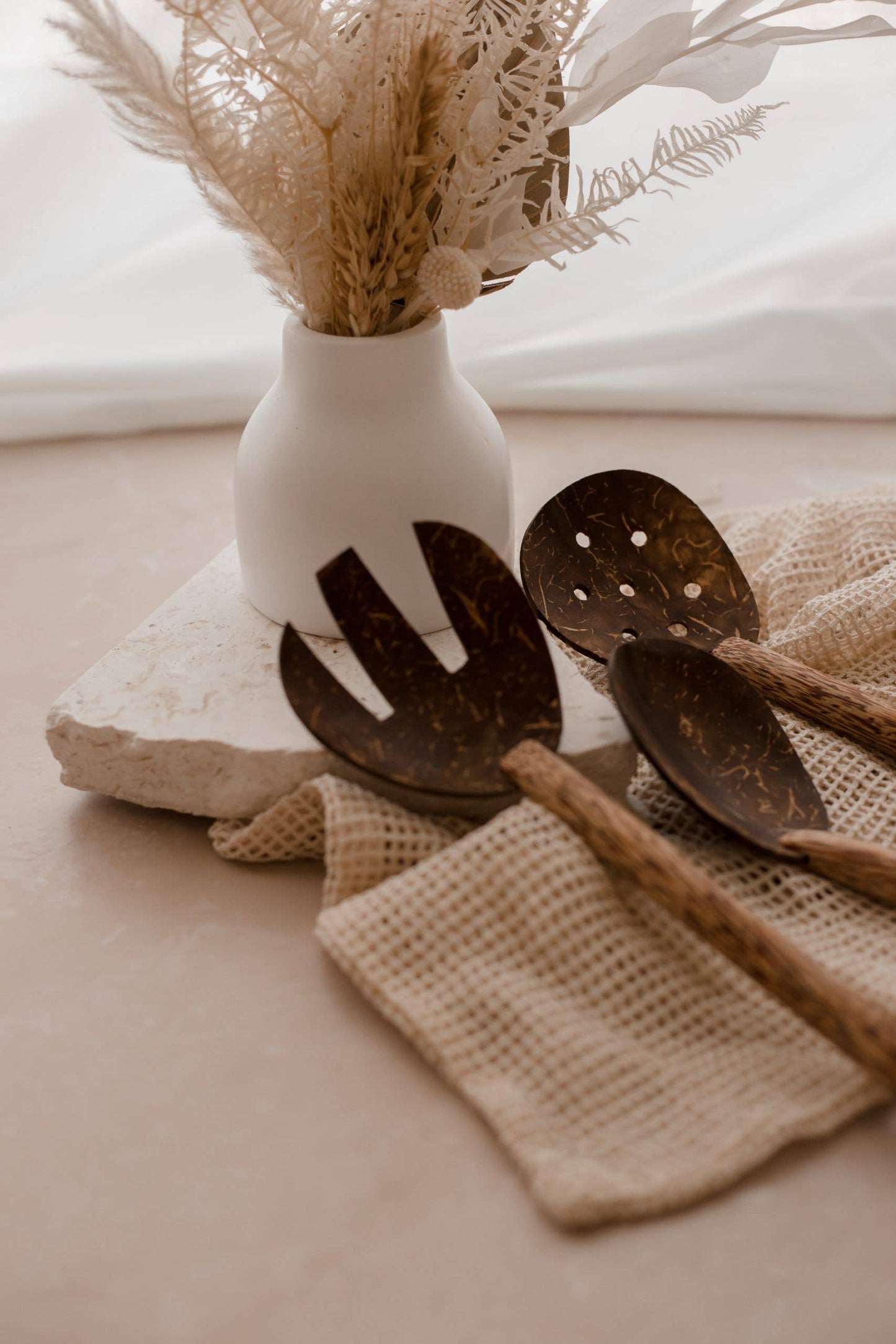 Coconut Salad Spoon and Fork Set