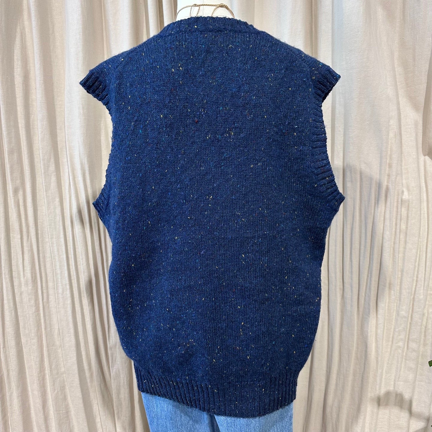 Vintage Knitwear - Blue Vest