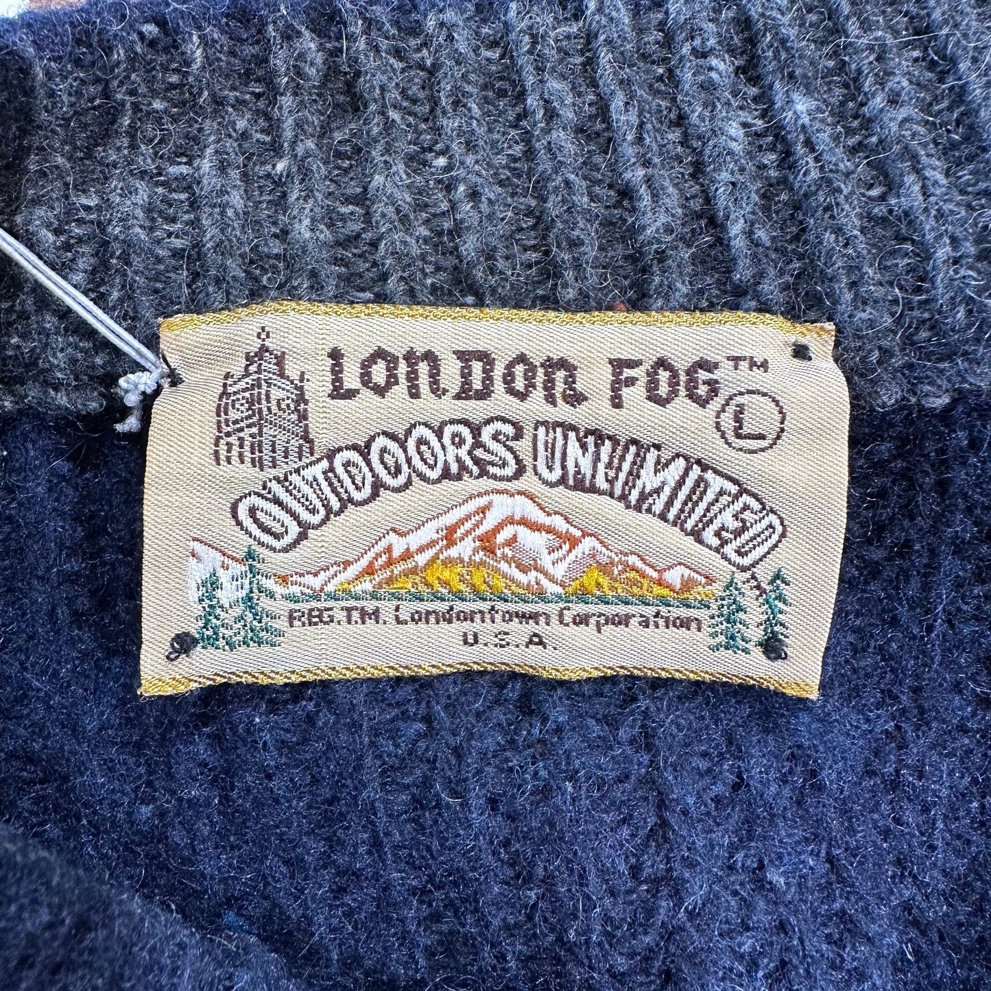 Vintage Knitwear - Navy Blue London Fog